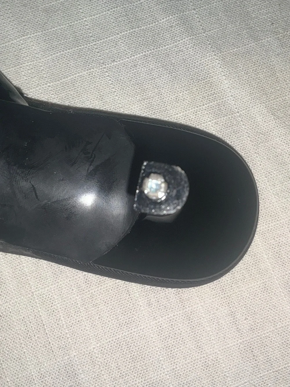 🖤 Zara Velvet Bow Kitten Heel Mules — Black Patent / Velvet Bow - Picture 6 of 8